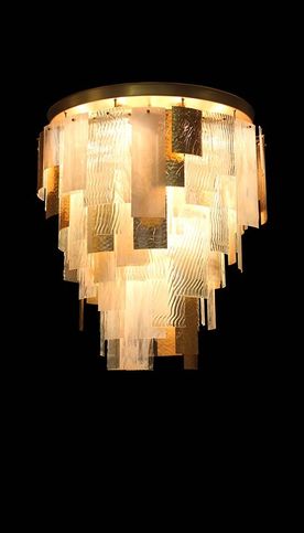 BAKALOWITS - glass plate chandelier~2C workshop picture